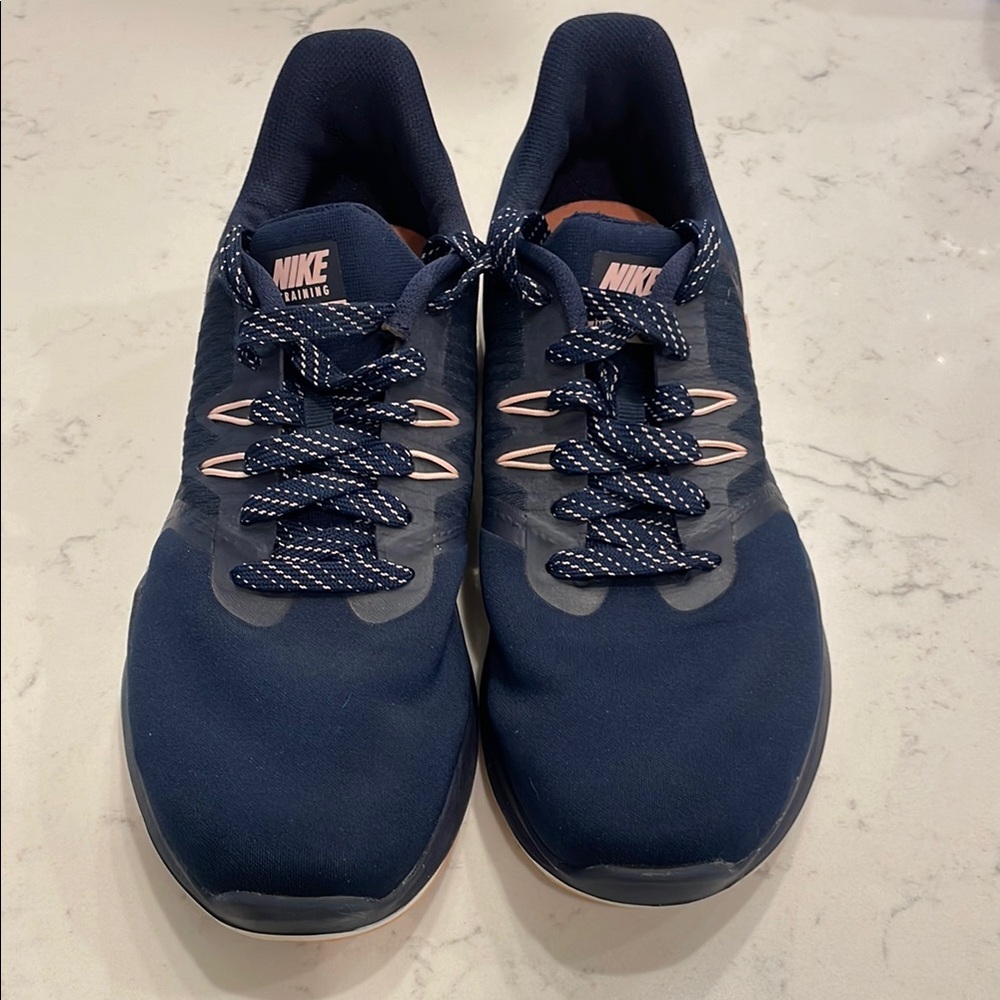 Nike Midnight Blue and Soft Pink Sneakers